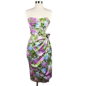 Pauline Lake Royal Hawaiian Hotel Vtg '50s Strapless Sarong Dress & Wrap XS